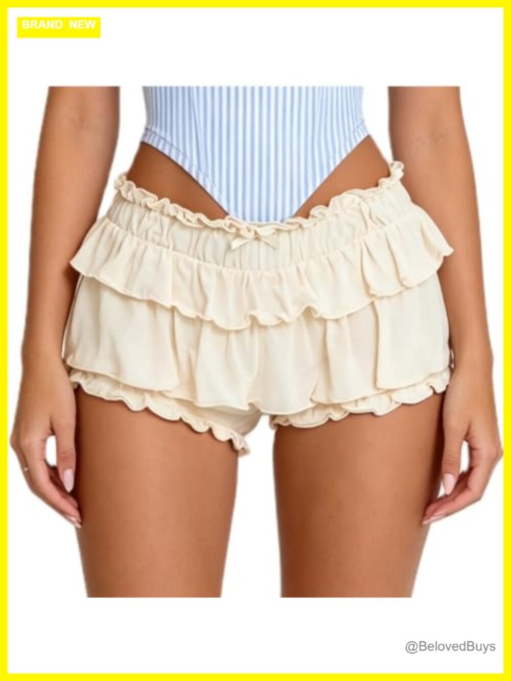 Women Ruffle Lace Bloomer Shorts Low Rise Pettipants Lolita Layering